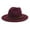 Wine, variant on EnJoCho Women Sport Hat Windfall Men Vintage Wide Brim Fedora Hat With Belt Buckle Outdoor Holidays Caps