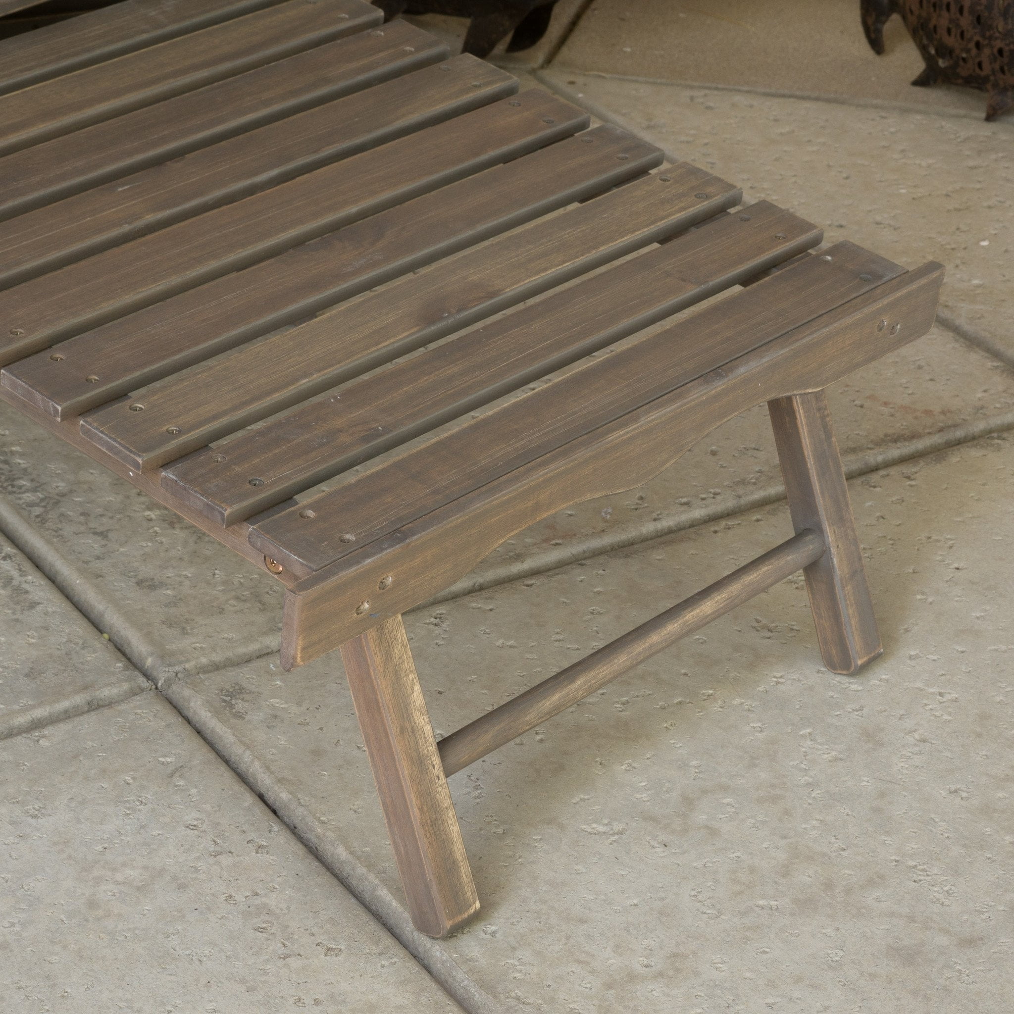 Katherine Outdoor Reclining Wood Adirondack Chair with Footrestst