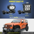 thumbnail image 3 of Nilight Light Mounting Bracket Hood Cowl Mount Brackets for Front A-Pillar, 3 of 7