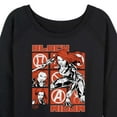 thumbnail image 3 of Marvel - Black Widow Grid - Women's French Terry Pullover Sweatshirt, 3 of 5