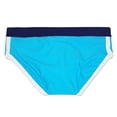 thumbnail image 6 of ZQUUVOU Men's Swim Briefs Solid Padded Bikini Swimsuit Quick Dry Low Rise Drawstring Bikini Beach Swimwear Surf Swimming Briefs Sky Blue, 6 of 7