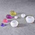 thumbnail image 2 of 4 piezas DIY grandes dijes colgantes de molde de silicona de cristal molde para arcilla polimérica artesanía resina fundición joyería herram Soledad Molde de fundición de resina de diamante, 2 of 7