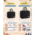 thumbnail image 4 of HOTOR Travel Toiletry Bag for Women & Men, Spacious Hanging Hook Makeup Bag for Travel Size Toiletries, Black, 4 of 7