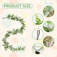 thumbnail image 4 of Easter Eucalyptus Bunny Ear Garland 6FT/70.87in Green Plastic for Fireplace Balcony Stair Railing Decor Indoor Home Car Easter Party Flexible Shapable Festive Accent, 4 of 8