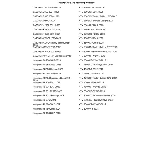 Tusk Oil Change O-Ring Kit For KTM 450 XC-F 2016-2023