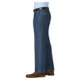 thumbnail image 2 of Haggar Men's Stretch Denim Pleat Front Trouser Classic Fit HC00280, 2 of 9