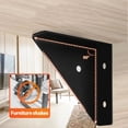 thumbnail image 3 of right triangle corner supports white gray black, wooden Furniture Corner Connector Fasteners Suitable for Beds, Cabinets, 3 of 10