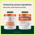 thumbnail image 4 of The Genius Brand Genius Hydrate - Electrolyte Supplement for Daily Hydration - Coconut Water - Sugar-Free - 8 Essential Minerals & Nutrients - Non-GMO - Blue Raspberry - 50 Servings, 4 of 9