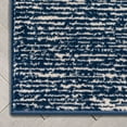 thumbnail image 5 of Well Woven Custom Size Runner - Choose Your Length - Ewen Blue Stripes Distressed 31 Inches Wide x 16 Feet Long Runner (31" x 16' Runner) Rug, 5 of 6
