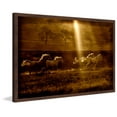 thumbnail image 2 of "Horses at Sunrise 2" Framed Painting Print, 2 of 6