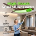 thumbnail image 3 of Ceiling Fan Cleaner Duster, Reusable Ceiling Fan Cleaner Duster with Extension Pole, 13 to 48 Inch, for Cleaning Walls Bookshelves Door Window Top, 3 of 6