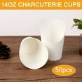 thumbnail image 4 of Dalrosia 50PCS Disposable French Fries Cup Paper French Fries Cup Holder for Frozen Dessert Supplies Baking Cakes Popcorn Ice Cream Snacks Kraft Paper Cups Holder, 4 of 7
