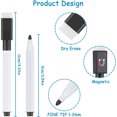thumbnail image 2 of Whiteboard Pens, Magnetic Whiteboard Pens, Whiteboard Pens Magnetic Eraser Pen Pens Dry Eraser with Eraser Fine Tip Whiteboard Pen for Kids Multicolor 10Pcs, 2 of 7