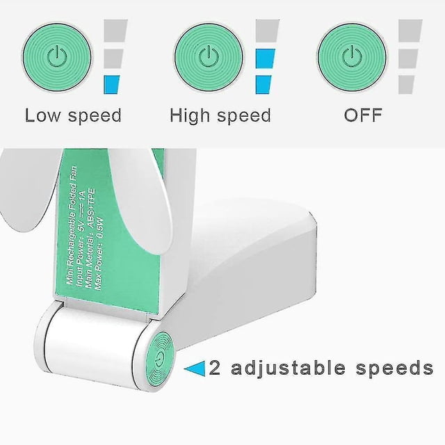 Ventilador de mano Mini ventilador USB recargable 1200mah Ventilador con pilas XianweiShao 8390611316655