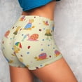 thumbnail image 4 of Vsdgher Colorful Cartoon Snail Workout Shorts for Women Seamless Soft Smooth Gym Yoga Scrunch Active Exercise Fitness Shorts-Medium, 4 of 8
