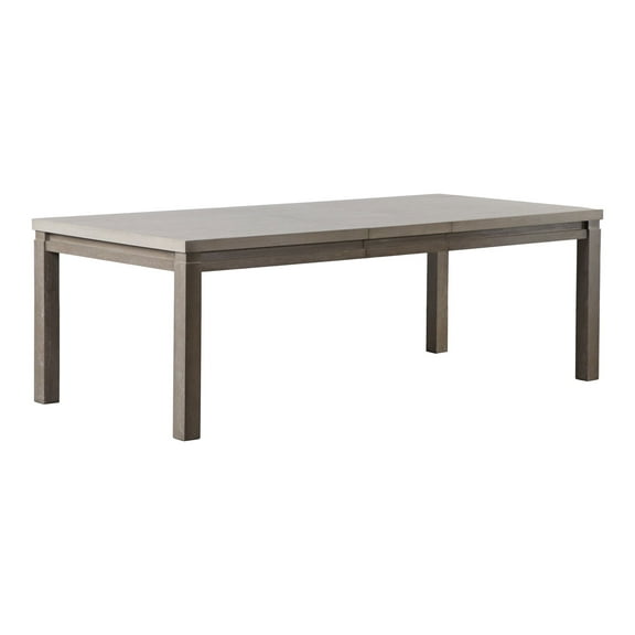 Furniture of America Telli 90" Removable Leaf Extendable Dining Table, Gray