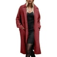 thumbnail image 2 of Women's Warm Winter Coat With Collar Long Sleeve Flannel Lined Anorak Ice Suit plus Size Jacket Rain Coats for plus Size Women Womens Long Winter Coats with Hood Women Vest plus plus Size Sweaters for, 2 of 8