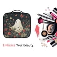 thumbnail image 6 of FORMRS Travel Makeup Bag Large Capacity Train Case Cosmetic Organizer with Adjustable Dividers, Happy Ghost, 6 of 8