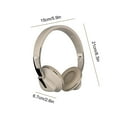 thumbnail image 3 of Wireless On-Ear Headphones, Up to 57H Battery Life and Speed Charge, Lightweight, Comfortable and Foldable Design, Hands-Free Calls with Voice Aware(Khaki), 3 of 6