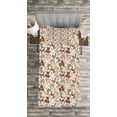 thumbnail image 3 of Ambesonne Animal Quilted Bedspread Set 2 Pcs, Abstract Farm Animals, Twin Size, Multicolor, 3 of 3