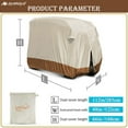 thumbnail image 5 of AYAMAYA 4 Passenger Golf Cart Covers, Heavy Duty 420D Waterproof UV Resistant Golf Cart Cover, Roof 80" L Fits EZGO, Club Car, Yamaha (Beige), 5 of 7