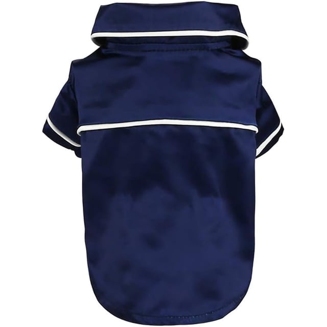 Nvzi Pijamas para perros pequeños y gatos, de seda suave, con solapa, para dormir, para todas las estaciones (rosa, M)