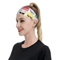 thumbnail image 6 of Yiaed Cute French Bulldog Print Sports Headbands,Moisture Wicking Workout Headband, Sweatband Headbands for Running,Cycling for Women and Men, 6 of 8