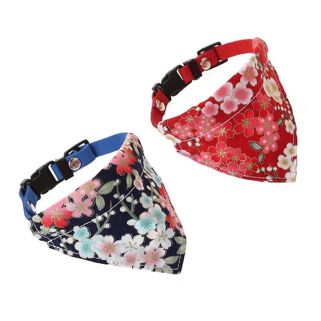 2 piezas collar de bufanda para perro