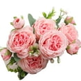 thumbnail image 2 of Ramo de Flores de Rosas, Persa Artificial Rosa Realista Hermosa para Centros de Mesa de Recepción, 2 of 8
