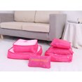 thumbnail image 4 of Unique Bargains 6 Set Travel Bag for Storage Closet Organizers Travel Accessories Rose Red, 4 of 5