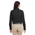 thumbnail image 3 of Harriton Ladies' Foundation 100% Cotton Long-Sleeve Twill Shirt with&nbsp;Teflonâ„¢ - M581W, 3 of 4