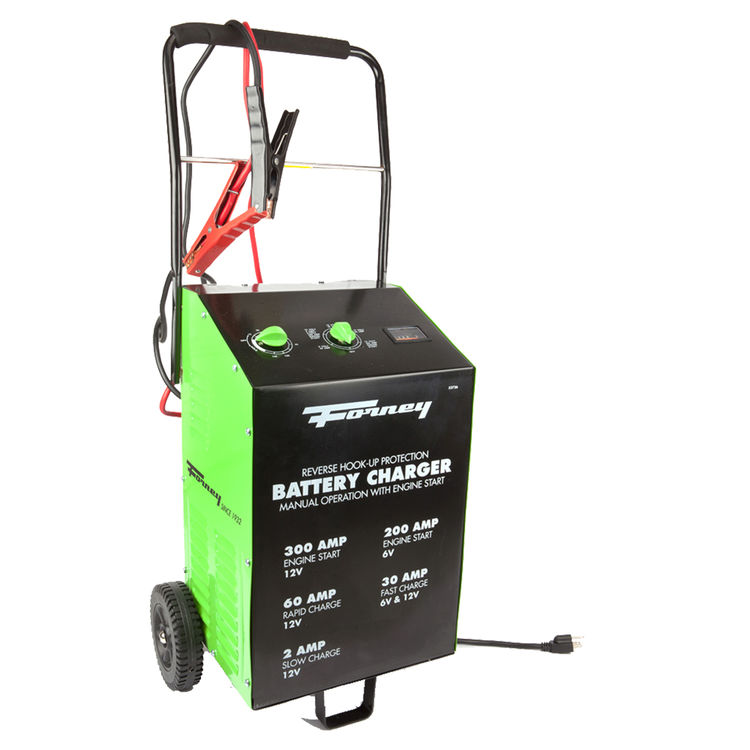 Forney 52726 Wheeled Battery Charger 2/30/60/300Amp 6/12Volt