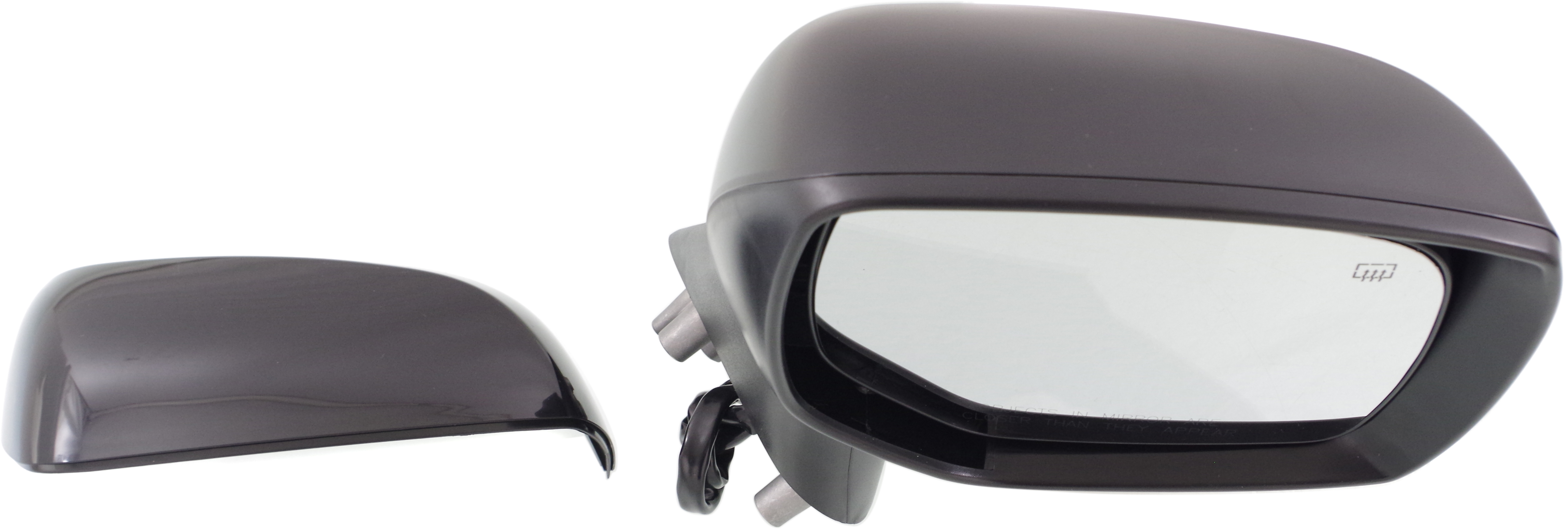 Mirror Compatible With 2012-2014 Subaru Impreza 2013-2014 XV Crosstrek Right Passenger Side Heated 1 Paintable and Textured Black Cap Kool-Vue