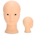 thumbnail image 4 of Cabeza De Maniquí Calva Para Entrenamiento De Cosmetología, Con Cabeza De Maniquí De Superficie Lisa, Multiusos Realista Para Peinar El Cabello Para Maquillaje Para Tienda De ANGGREK Otros, 4 of 8