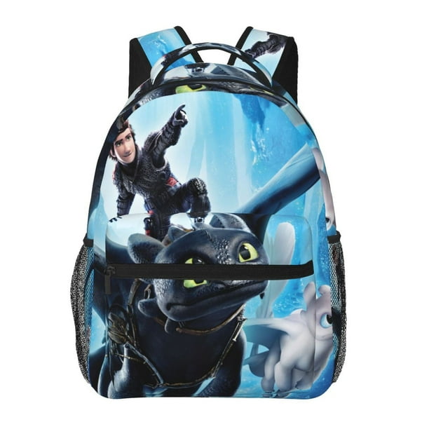 Mochila negra de Cómo entrenar a tu dragón para mujer y hombre, mochila para portátil, para trabajo, negocios, viajes, mochila informal para el colegio, regalo para estudiantes universitarios.