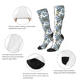 thumbnail image 3 of Sikiie Flowers and Butterflies Knee Socks, High Socks Long Stretchy Sock Women Knee High Stocking, Long Socks for Women, 3 of 6