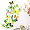 thumbnail image 1 of 12PCS Wall Stickers & Murals Beautiful 3D Artificial Butterfly Wall Stickers Self-Adhesive Home Office decorative Decal Murals, 1 of 4