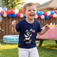 thumbnail image 4 of BemeyourBBs Kids Toddler Baby Boy Girl 4th of July T Shirts Outfit Patriot 250th Independent Day Shirts Clothes Duck Holding American Flag Print T Shirts Kids Summer Casual Pullover Tee Shirt Tops, 4 of 10