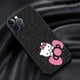 thumbnail image 3 of Funda de teléfono para iPhone 14 Plus, 13, 12 Mini, 11 Pro Max, XS, XR, X, 8, 7 Plus, 14Pro, funda de silicona negra, bonita y fresca, Hello Kitty Cat, 3 of 5