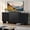 Black, variant on Bestier Fluted TV Stand for 65 inch TVs,Entertainment Center with 4-Sliding Doors,Height Adjustable Shelves,Media Console Table with Cable Management, TV Cabinet for Living Room,Black