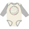 thumbnail image 3 of Inktastic Volleyball Gifts for Girls Girls Long Sleeve Baby Bodysuit, 3 of 5