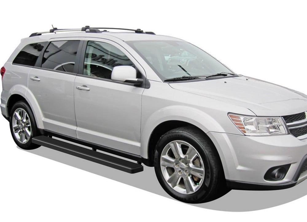 APS Running Boards 6 inches Matte Black Compatible with Dodge Journey 2009-2020 Stainless Steel (Nerf Bars Side Steps Side Bars)