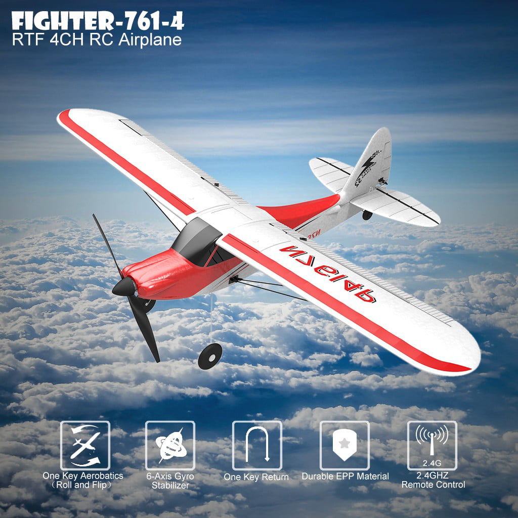 RC Plane 4CH Airplane Aircraft Built In Gyro System Easy To Fly RTF Sport Toys 