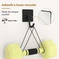 thumbnail image 4 of Ganchos adhesivos de superficie mate, ganchos resistentes para múltiples aplicaciones sin necesidad de taladrar, ganchos de acero inoxidable que ahorran espacio para abrigos y toallas en baños y, 4 of 5