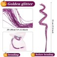 thumbnail image 2 of 30 Pcs Artificial Glitter Stem Ornaments 26 inch Fake Christmas Picks Glitter Ting Ting Vase Filler Floral Crafts Home Decoration for Xmas Tree DIY Wreath Crafts Gift Holiday Home Decor Purple, 2 of 8