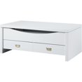 thumbnail image 1 of ACME Ramiel 2-Drawer Wooden Coffee Table in High Gloss White, 1 of 1