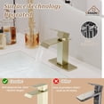 thumbnail image 5 of CASAINC Single Handle Bathroom Faucet, Brushed Gold, 5 of 8