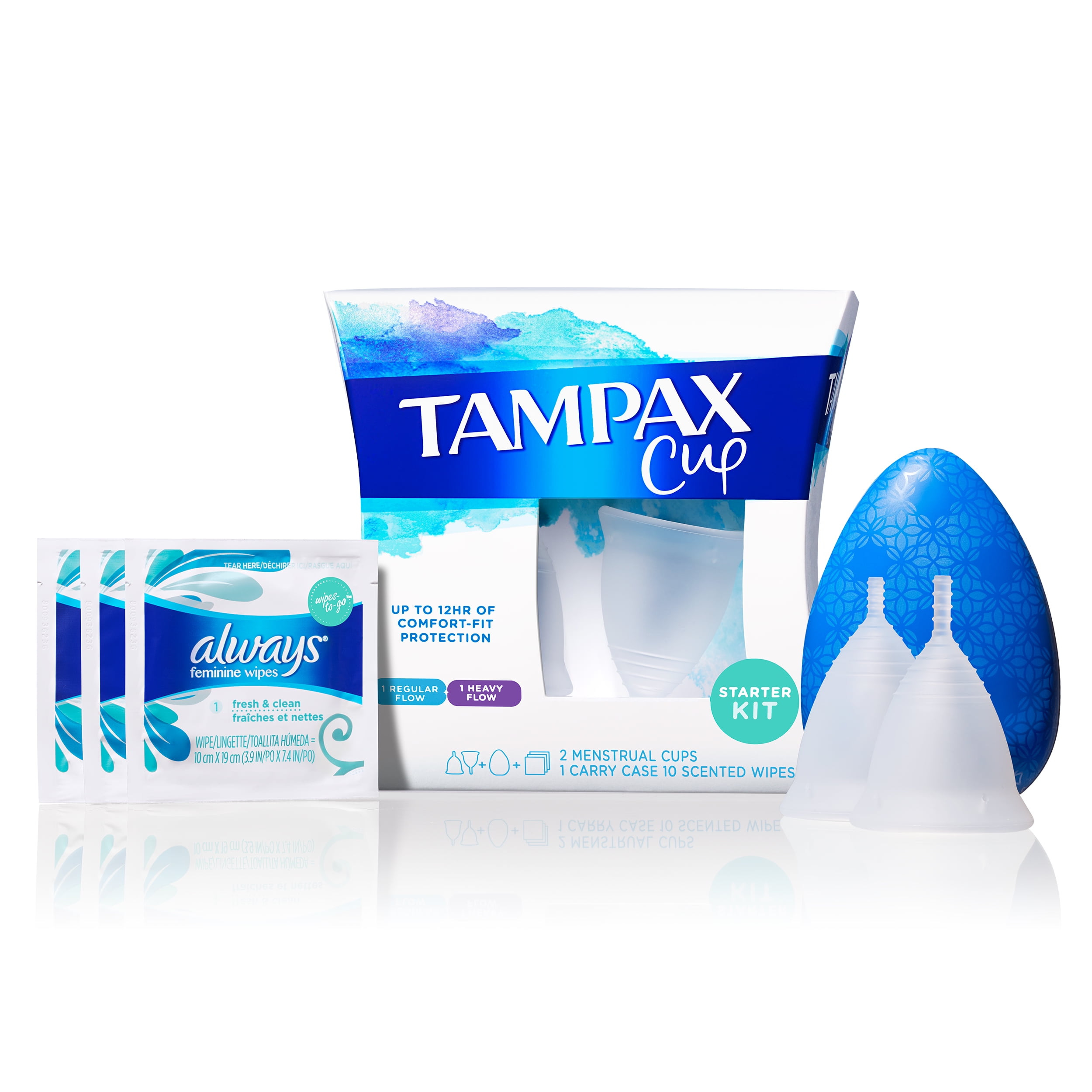 Tampax Starter Kit Menstrual Cup Up To 12 Hours Of Comfort Fit