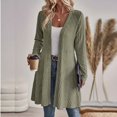 thumbnail image 2 of Enjoytime Cardigan for Women Open Front Long Sleeve Long Cardigans Fall Winter Warm Cozy Casual Ribbed Knit Sweater Coat, 2 of 5