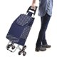 thumbnail image 1 of Carrito de Compras con 6 Ruedas para Subir Escaleras Trolley Dolly Plegable para Mandando S&uacute;per Carro Compacto para Supermercado Port&aacute;til Carrito Comestible para Ancianos Bolsa d, 1 of 7